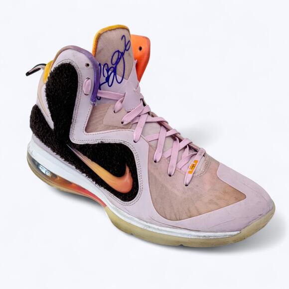 Nike Other - Nike LeBron 9 King of LA Basketball Shoes Regal Pink Mens Size 10.5 Mid High Top